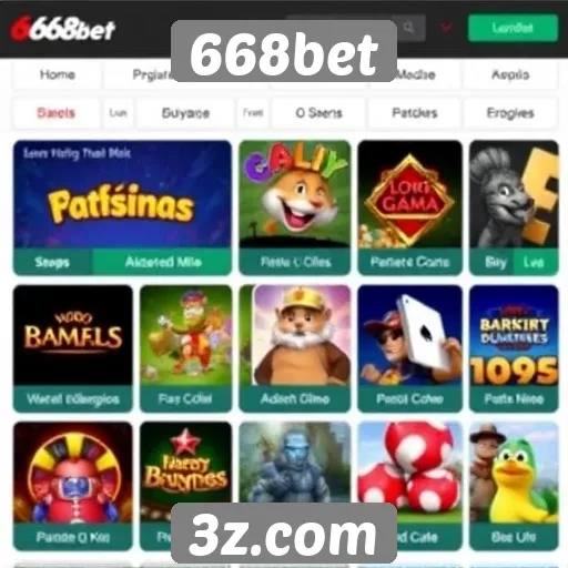 Análise das opções de jogos disponíveis no 668bet